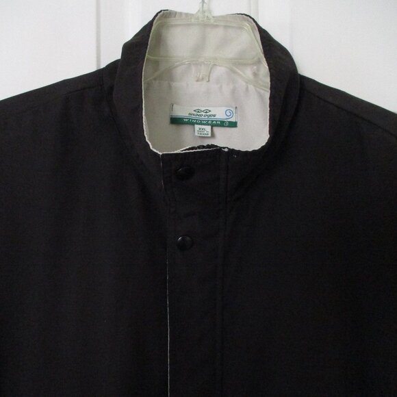 Snake Eyes Mens S/S Black 1/2 Zip Fully Lined Golf Windbreaker NWOT - Size XXL - Picture 3 of 4